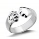 Women's cat paw ring