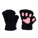 Women's half-finger gloves - cat's paw