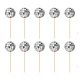 Mini mirror disco ball on a stick 12 pcs.