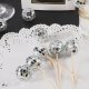 Mini mirror disco ball on a stick 12 pcs.