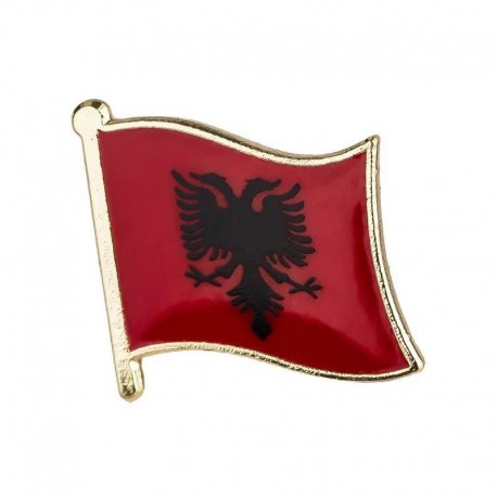 Kovinska značka Albanije za obleko