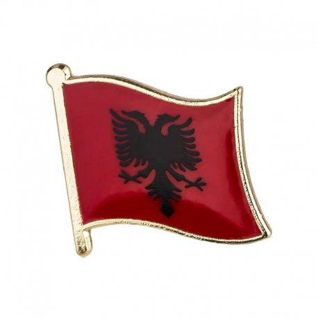 Kovinska značka Albanije za obleko