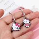 Hello Kitty obroček "piercing" za popek z roza kamnom