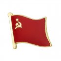 CCCP Red Revolution Flag Badge