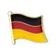 Metal flag badge for Clothing