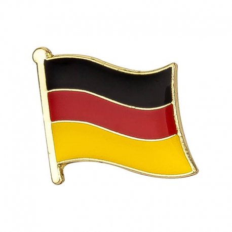 Metal flag badge for Clothing