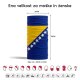 Rutka - Bandana z državnimi simboli - Bosna in Hercegovina