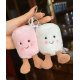 Zabavni obesek za torbico roza in beli Marshmallows - Jellycat