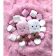 Zabavni obesek za torbico roza in beli Marshmallows - Jellycat